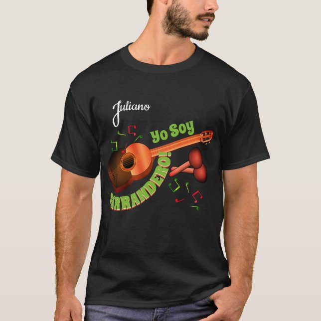 Camiseta (Su nombre opcional) Yo Soy Parrandero (Anverso)