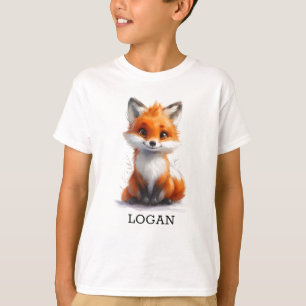 Camiseta Su nombre Personalizado Fox Cub