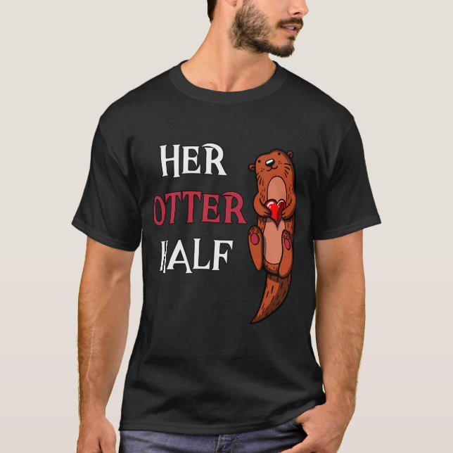Camiseta Su novio medio nutria (Anverso)
