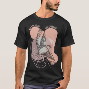 Camiseta Su ojo está en el brillante Himno simple moderno