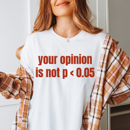 Camiseta Su Opinión No Es De Graduación De Estadísticas De 