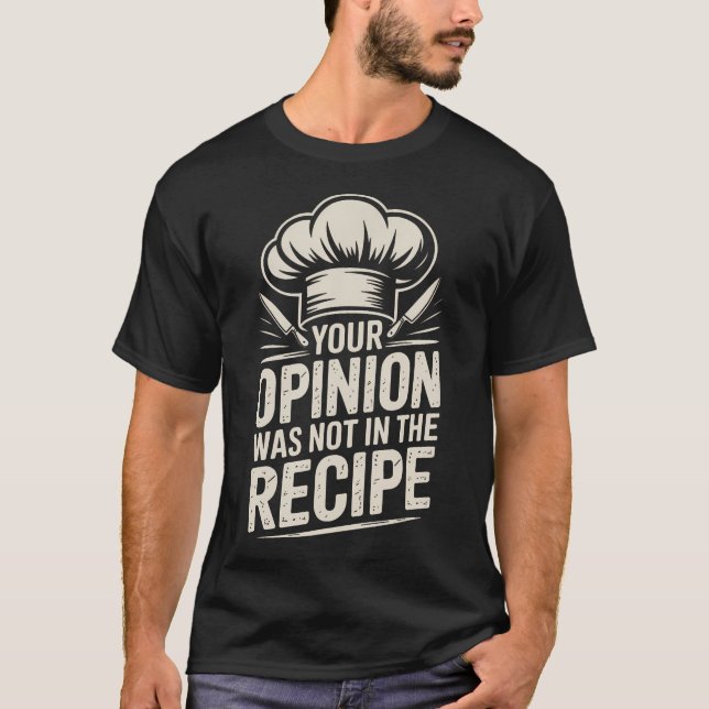Camiseta Su opinión no estaba en la (Anverso)