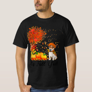 Camiseta su otoño yall jack russell pumpkin otoño