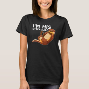 Camiseta Su Otter Half Pun Romantic Pareja El día de San Va