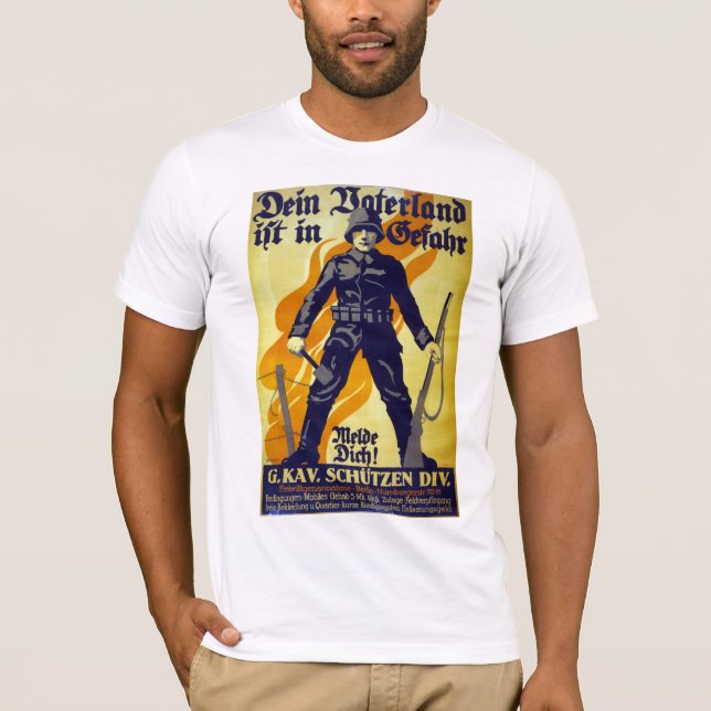 Camiseta Su patria está en peligro (Anverso)