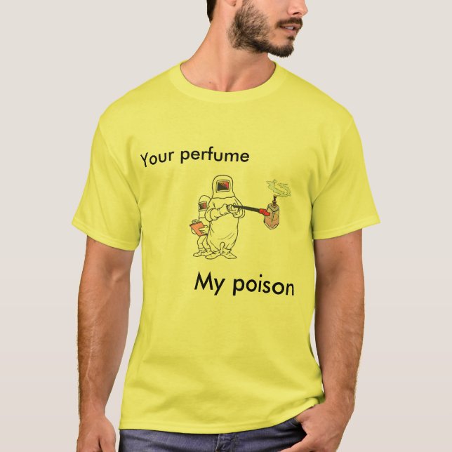 Camiseta Su perfume, mi veneno (Anverso)