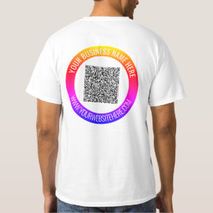 Camiseta Su Personalizado de análisis de código QR Mensajes