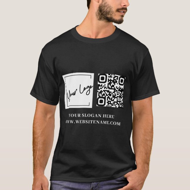 Camiseta Su Personalizado de código Qr de logotipo profesio (Anverso)