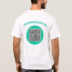 Camiseta Su Personalizado de código QR Mensajes de texto y 