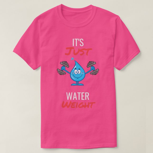 Camiseta su peso justo de agua 1 (Diseño del anverso)