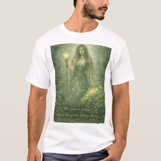 Camiseta su poder crece donde las cosas verdes prosperan