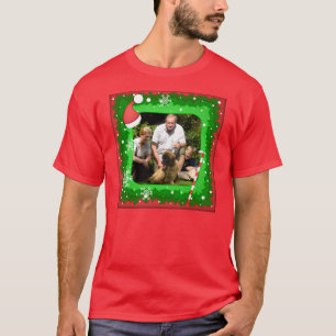 Camiseta ¡Su propia foto en un marco del navidad! -