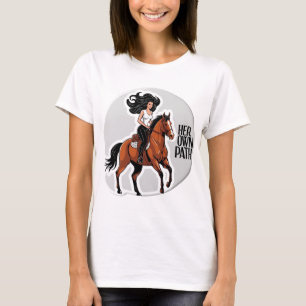 Camiseta Su propio camino: El intrépido jinete
