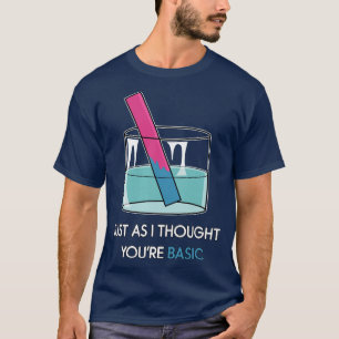 Camiseta Su Prueba Básica Litmus Test Funny Chemistry Pun S