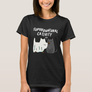 Camiseta Su-purr-natural Catividad Funny Cat Pun Dark BG