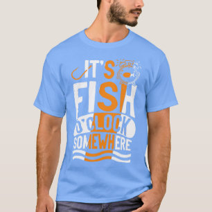Camiseta Su reloj de pescado en algún lugar del océano como