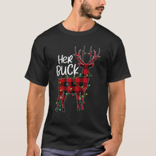Camiseta Su reno negro rojo plagado de parejas divertidas c
