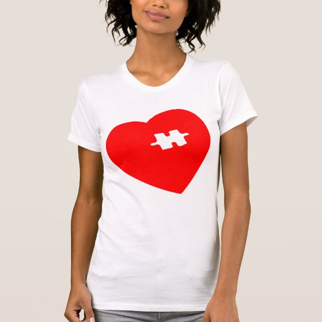 Camiseta Su rompecabezas perfecto - Amor y conexión (Anverso)