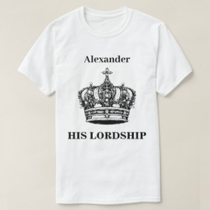 Camiseta Su Señoría Corona Humor Personalizado
