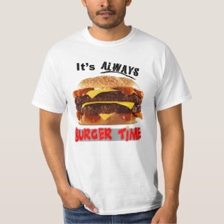 Camiseta Su siempre tiempo de la hamburguesa