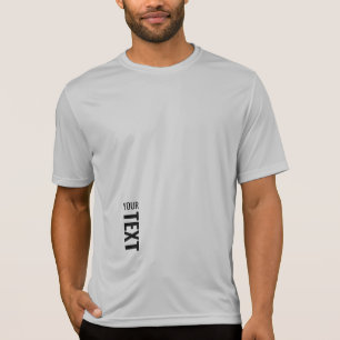 Camiseta Su texto Mens Activewear Sport Competidor Silver