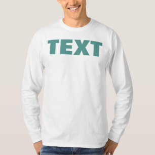 Camiseta Su Texto O Nombre Mens impresión de doble cara Mod