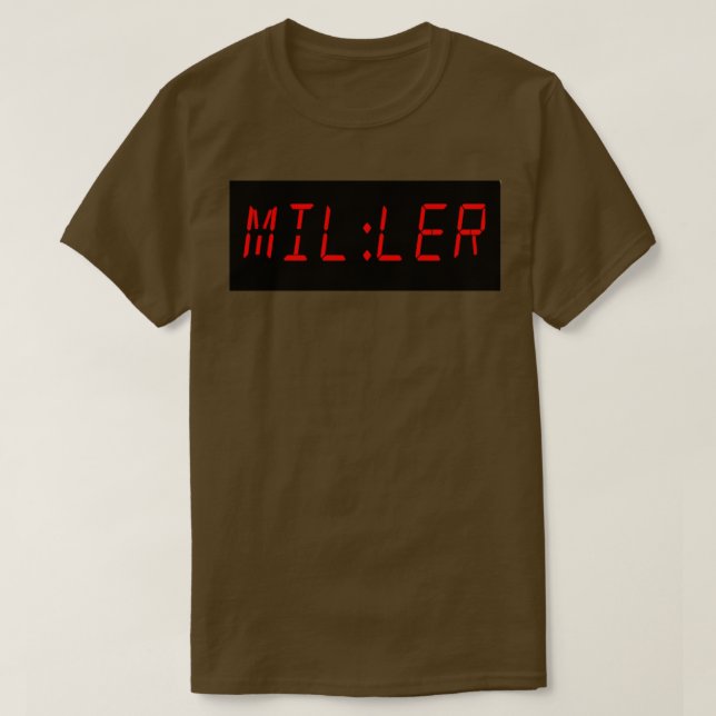Camiseta Su tiempo Miller (Diseño del anverso)
