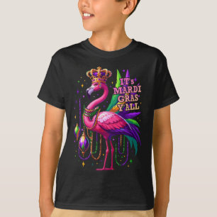 Camiseta Su traje de flamenco para Mardi Gras chicas mujere