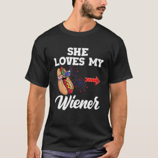 Camiseta Su travieso conjunto USA que coincide con las pare