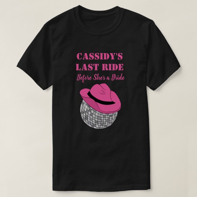 Camiseta Su última gira disco, fiesta de Bachelorette (Diseño del anverso)