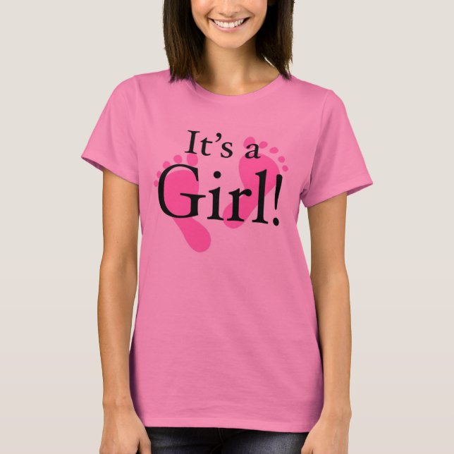 Camiseta Su un chica - bebé, recién nacido, Baby Shower (Anverso)