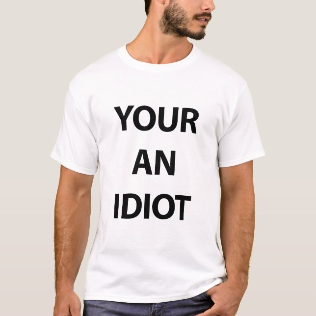 Camiseta Su un idiota (Anverso)