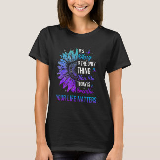 Camiseta Su Vida Importa Hombres Concienciación Prevención 