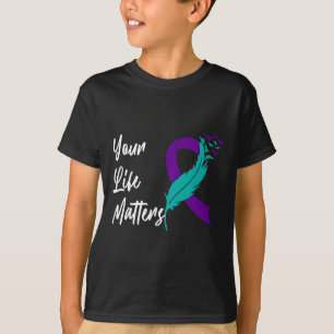 Camiseta Su vida importa la cinta de opciones y la mentalid