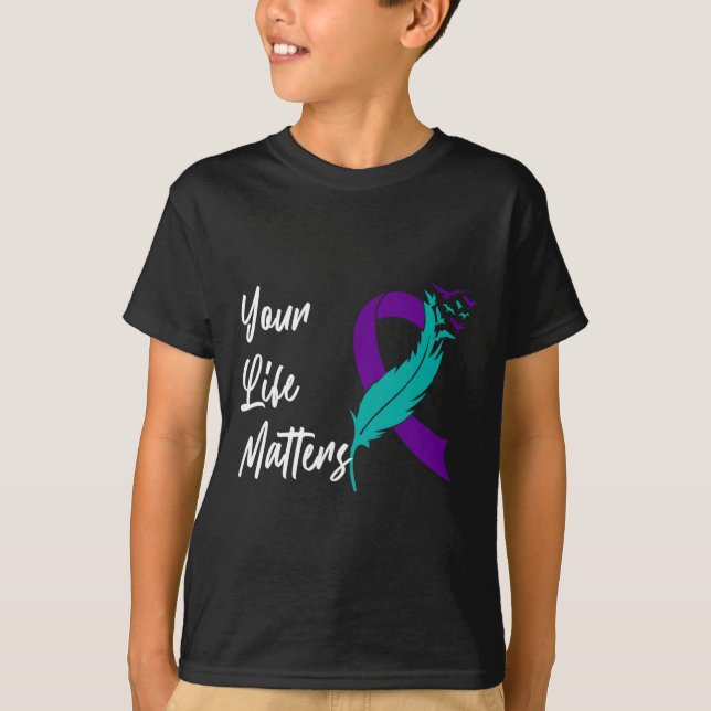 Camiseta Su vida importa la cinta de opciones y la mentalid (Anverso)