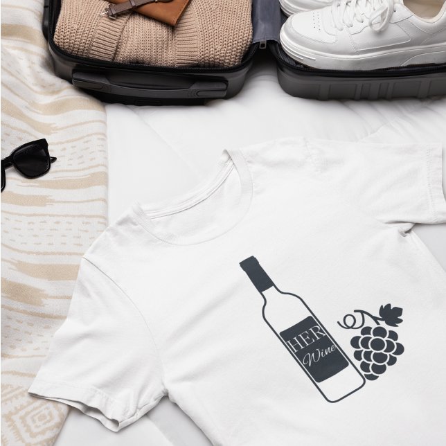 Camiseta Su Vino, Para Pareja, Esposa, Diversión, Sencillo  (Subido por el creador)