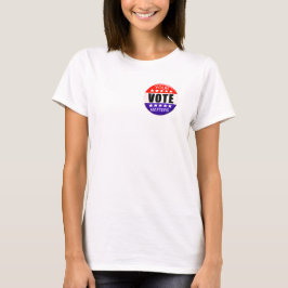Camiseta Su voto importa Rojo Blanco y Azul Patriótico