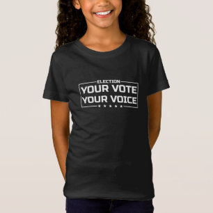 Camiseta Su Voto Su Voz fuente blanca