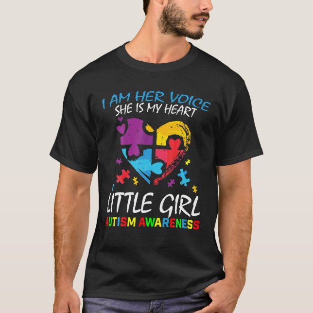Camiseta Su voz, mi corazón, pequeña hija, autismo (Anverso)