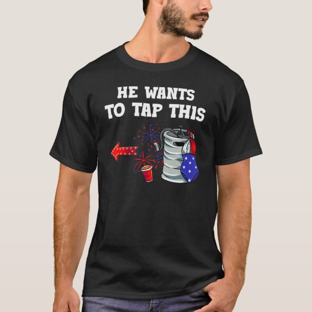 Camiseta Su y sus traviesos atuendos estadounidenses coinci (Anverso)