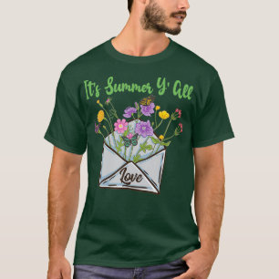 Camiseta Su yall veraniego lindo boho envoltorio