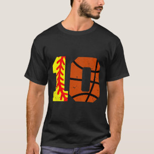 Camiseta Suave Boceto Número 10 Divertido Cumpleañ