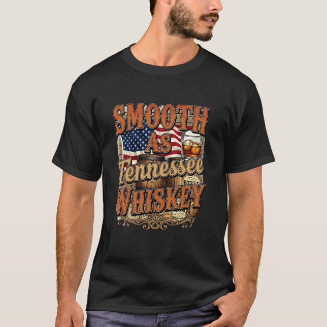 Camiseta Suave Como Whisky de Tennessee Al Estilo Sureño Co (Anverso)