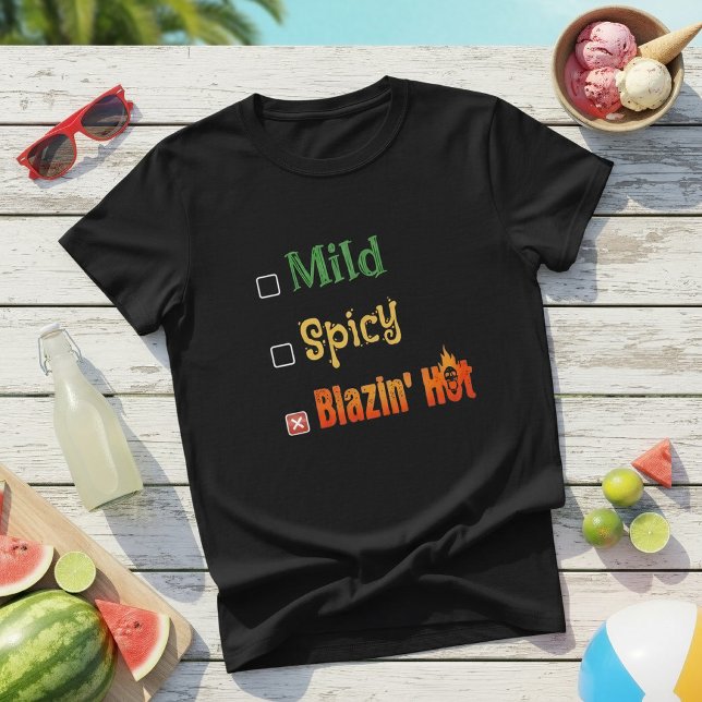 Camiseta Suave Picante Caliente Ardiente (Subido por el creador)
