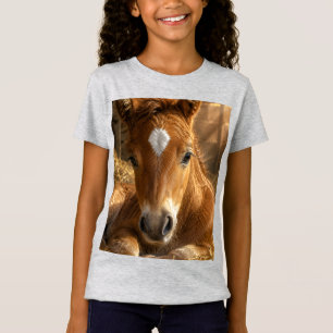Camiseta Suave Potro de Sueño Dorado