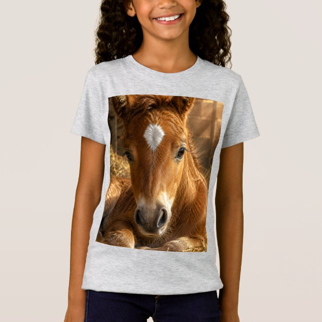 Camiseta Suave Potro de Sueño Dorado (Anverso)
