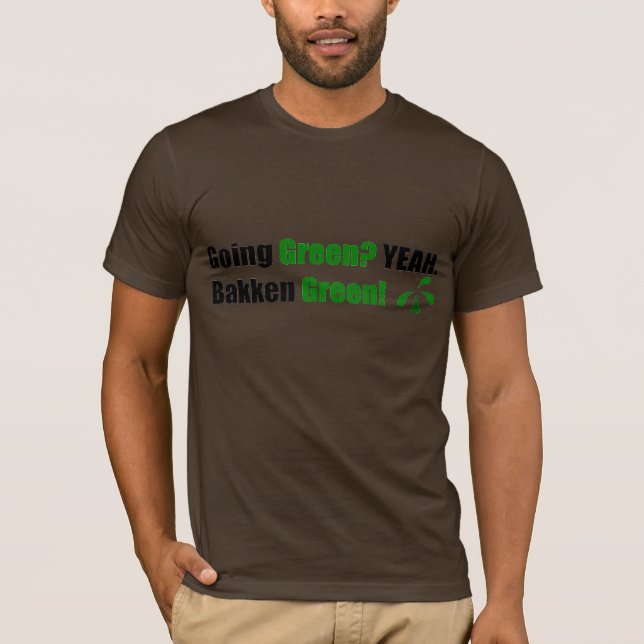 Camiseta suave verde de Bakken (Anverso)