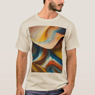 Camiseta Suavización de curvas y formas orgánicas en diseño