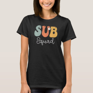 Camiseta Sub Squad Retro Groovy Vintage Feliz Primer Día De