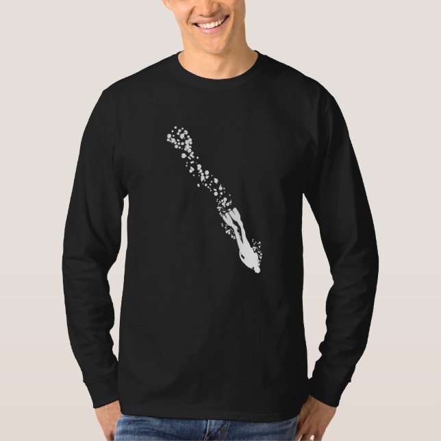Camiseta Subacuática Scuba Buceo Submarino Snorkel Océano S (Anverso)